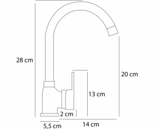 PYRAMIS 090918501 kuchynský faucet Black