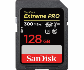 SanDisk SDHC karta 128GB Extreme PRO (300 MB/s, Class 10,...