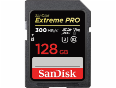 SanDisk SDHC karta 128GB Extreme PRO (300 MB/s, Class 10, UHS-II U3 V90)