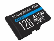 TEAM MicroSDXC karta 128GB ELITE A1 V30 UHS-I U3 (90/45 MB/s) + SD adapter