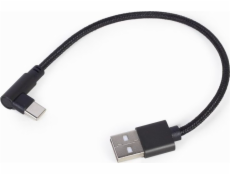 Kábel USB Gembird USB-A - USB-C Czarny (CC-USB2-AMCML-0.2M)