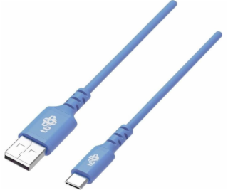 USB kábel TB TB USB-USB C kábel 1m silikónový modrý