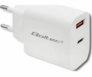 Qoltec 51714 Charger | 18W | 5-12V | 1.5-3A | USB typ C P...