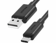 UNITEK KÁBEL USB USB-A - USB-C 50CM Y-C481BK BLACK