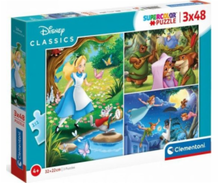 CLEMENTONI Disney klasika 3x48 dielov