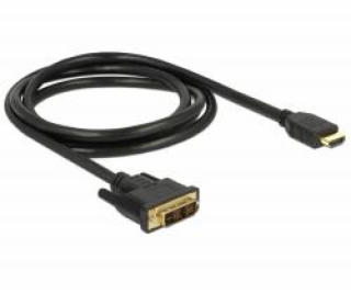 Delock Kabel DVI 18+1 samec > HDMI-A samec 1,5 m černý