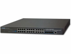 PLANET SGS-6341-24T4X network switch Managed L3 Gigabit Ethernet (10/100/1000) 1U Black