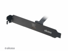 AKASA adaptér MB interní, USB 3.1, PCI závorka s Type-C konektorem, 50 cm