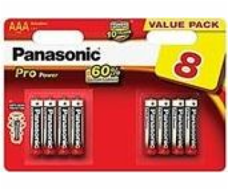 PANASONIC Alkalické baterie Pro Power LR03PPG/8BW AAA 1,5...