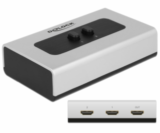 Delock HDMI Switch 2-portový, manuální