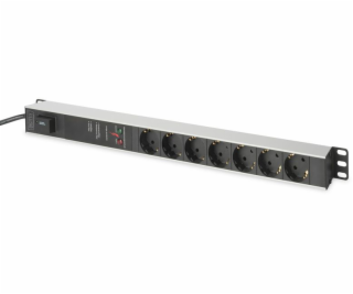 DIGITUS Professional Aluminium outlet strip with removabl...