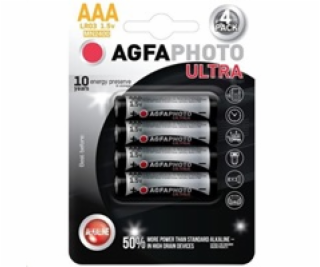 AgfaPhoto Ultra alkalická baterie LR03/AAA, 4ks