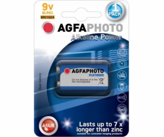 AgfaPhoto Power alkalická baterie 9V, blistr 1ks