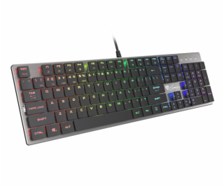 Plochá mechanická klávesnice Genesis Thor 420 RGB US, Con...