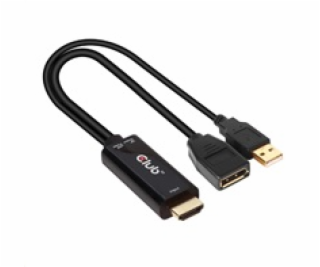 Club3D adaptér aktivní HDMI na DisplayPort 4K60Hz, M/F