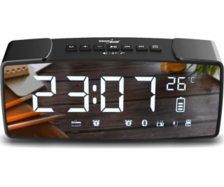 Greenblue 62917 Clock Digital Black  Grey