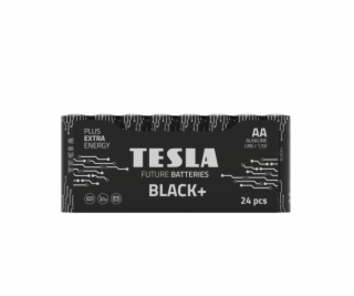 Tesla AA BLACK+ alkalická, 24 ks fólie