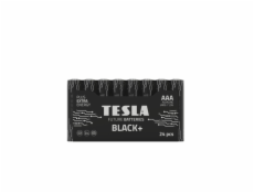 Tesla AAA BLACK+ alkalická, 24 ks fólie