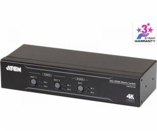 ATEN VM0202HB 2 x 2 True 4K HDMI Matrix Switch with Audio...