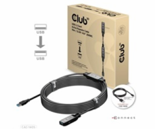 Club3D Kabel USB 3.2 Gen1 Active Repeater Cable M/F 28AWG...