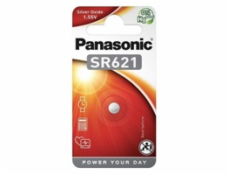 PANASONIC Stříbrooxidové - hodinkové baterie SR-621EL/1B 1,55V (Blistr 1ks)