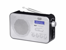 Rádio Trevi, DAB 7F92 R BK, přenosné, DAB+, FM, alarm, TFT displej, AUX-IN, 230 V, baterie