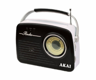 Rádio Akai, 9204487 | APR-11B BLACK, v retro stylu