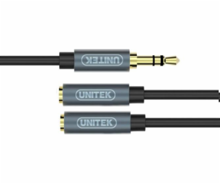 UNITEK Y-C956ABK audio kábel 0.2 m 3.5mm 2 x 3.5mm Black ...