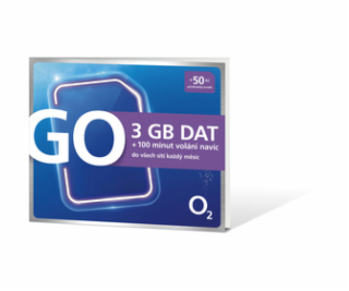 O2 GO SIM 3GB + 100 minút