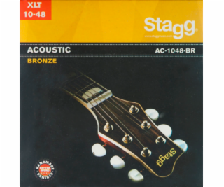 Stagg AC-1048-BR, sada strun pro akustickou kytaru, extra...