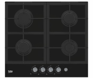 Beko HISG 64235 S hob Black Built-in Gas 4 zone(s)