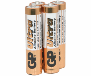 GP Ultra AAA baterie, 1.5V alkalické, 4ks