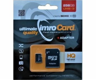 IMRO MICROSDXC 10/256GB UHS-3 ADP memory card Class 10