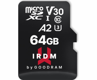 GOODRAM IRDM microSDXC 64GB V30 UHS-I U3 + adaptér