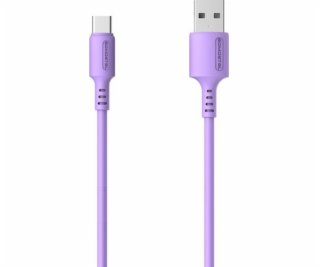 USB TYPE-C 3A CABLE VIOLET SOMOSTEL 3100 mAh QUICK CHARGE...