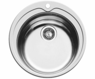 Pyramis Kiba 1B steel sink 100053701 smooth polished 1 bo...