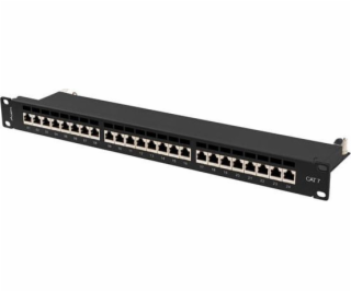 LANBERG PATCH PANEL 19  24 PORT 1U CAT.7 FTP BLACK