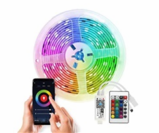 Solight Wifi Smart LED světelný pás, RGB, 5m, sada s adap...