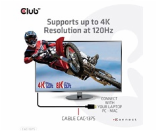 Club3D HDMI kabel, 4K120Hz 8K60Hz 48Gbps M/M 5m/16.4ft