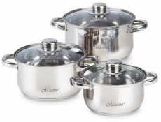 MAESTRO MR-2020-6M 6-piece cookware set stainless steel