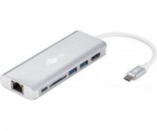 USB-C Multiport adaptér HDMI USB CR RJ45 PD