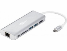 USB-C Multiport adaptér HDMI USB CR RJ45 PD