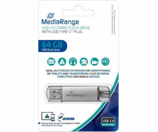 MediaRange Kombo-Speicherstick 64 GB, USB-Stick MR937