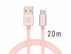 Swissten Kabel Textile Micro Usb 2,0 M P