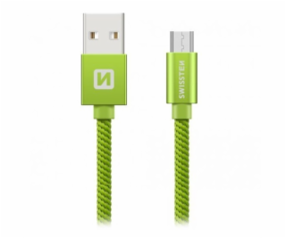 Swissten Kabel Textile Micro Usb 1,2M Gn