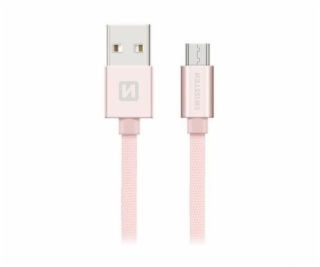 Swissten Kabel Textile Micro Usb 0,2 M P