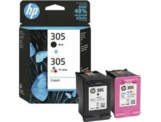 HP 6ZD17AE 2-Pack BK/3-colors No. 305