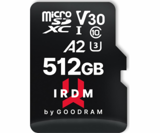 GOODRAM IRDM microSDXC 512GB V30 UHS-I U3 + adaptér