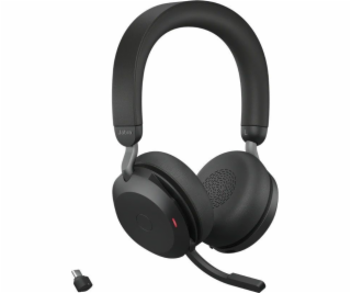 Jabra Evolve2 75/Stereo/ANC/USB-C/BT/Bezdrať/Stand/Béžová