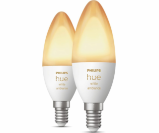 Philips Hue LED Lampe E14 2er Set 5,2 W 320lm White Ambiance